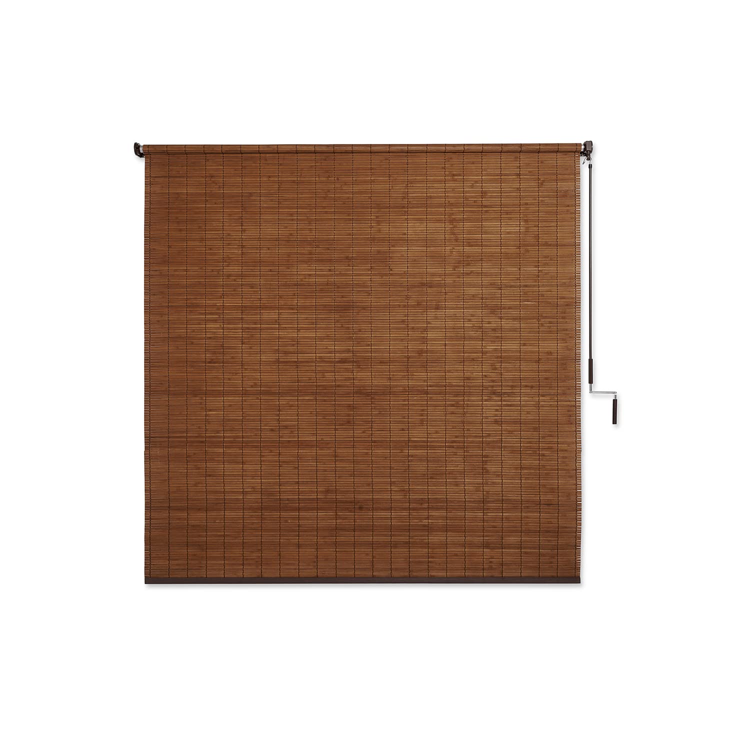 Photo 1 of Coolaroo Outdoor Cordless Sun Blocking Roller Shade Teak 6' x 6'