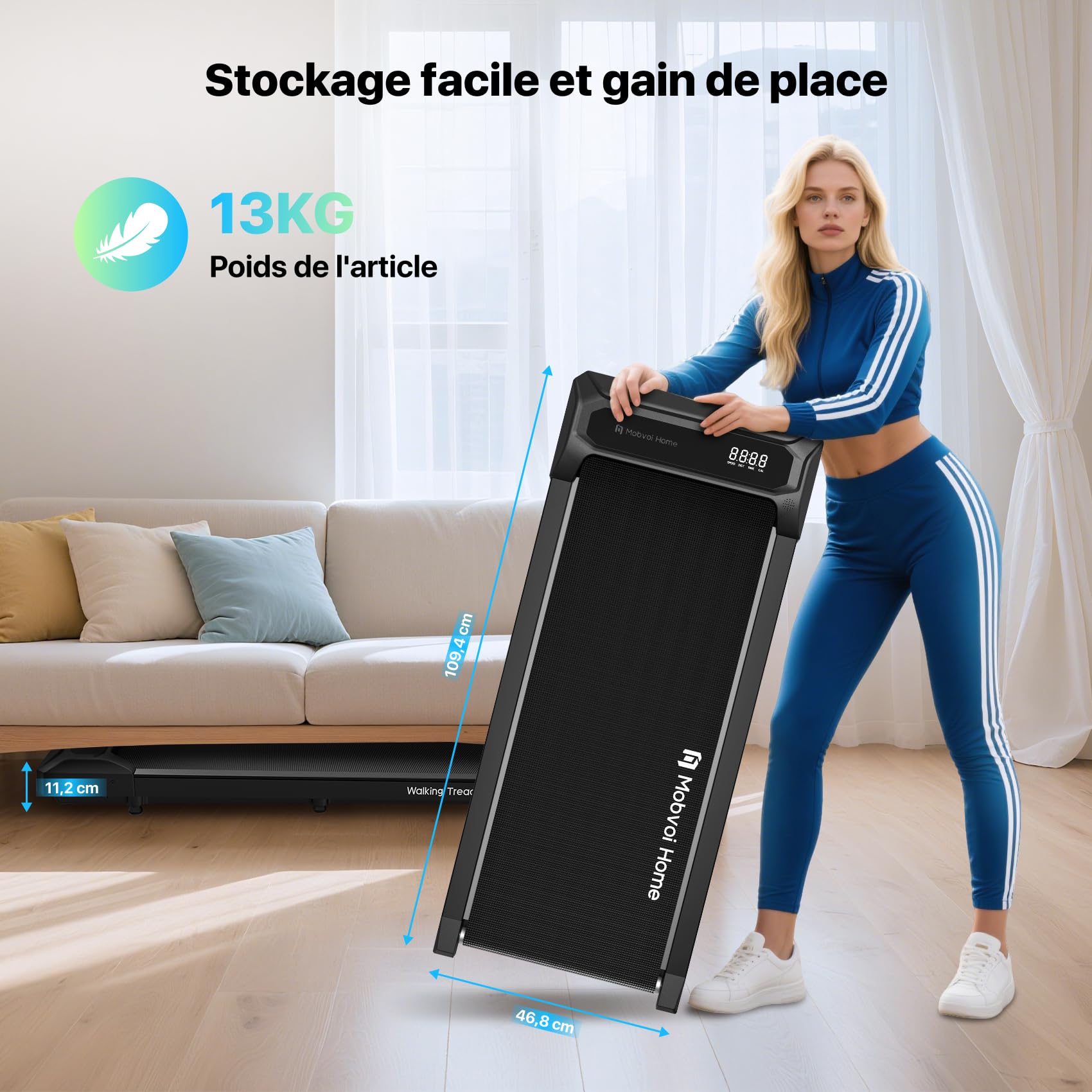 Tapis de Course à Tapis de Marche Mobvoi pour la Maison