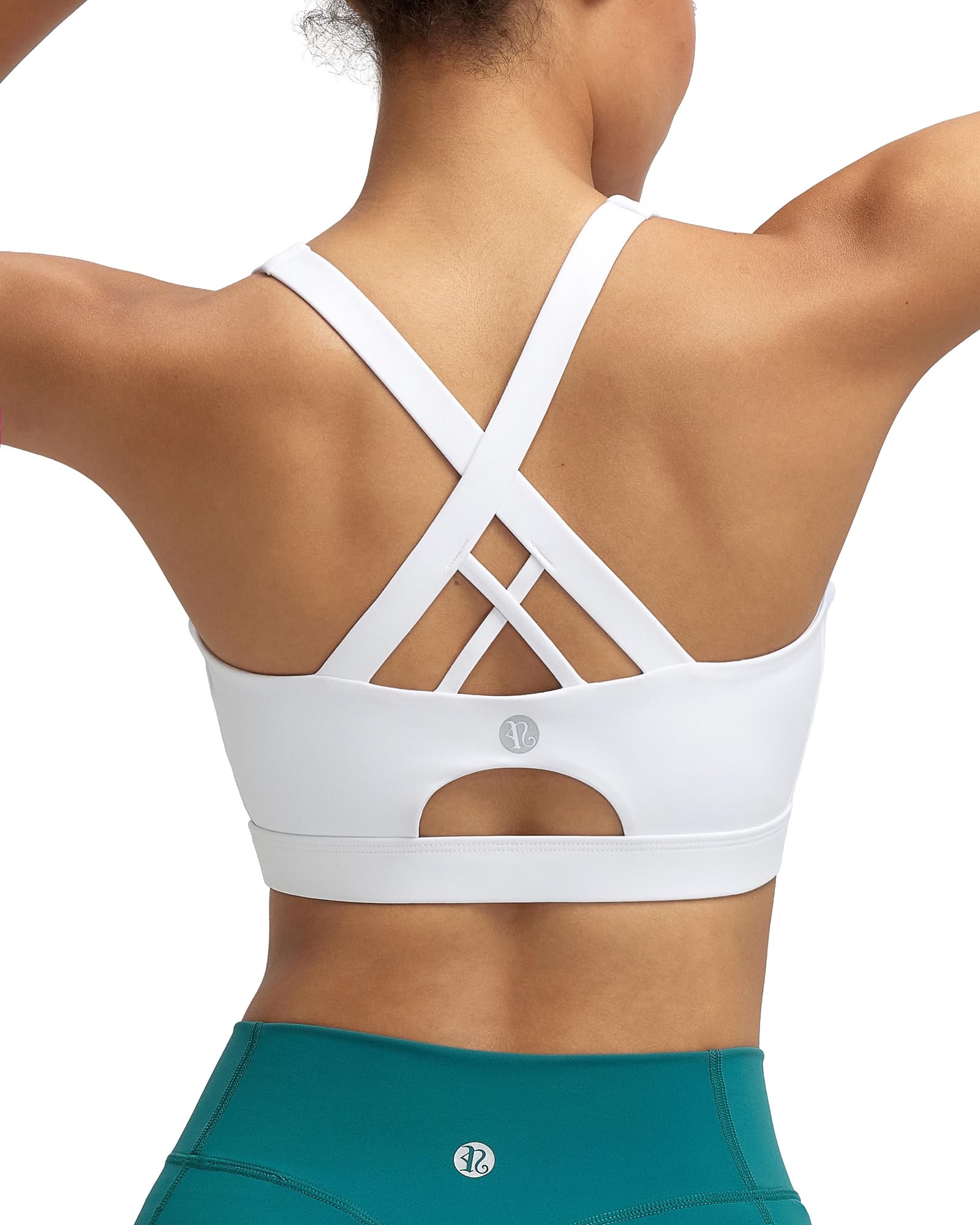 RUNNING GIRL High Impact Sports Bra,Crisscross Sports Bras for Women High Support Molded Cup Workout Bra with Sewn in Pads