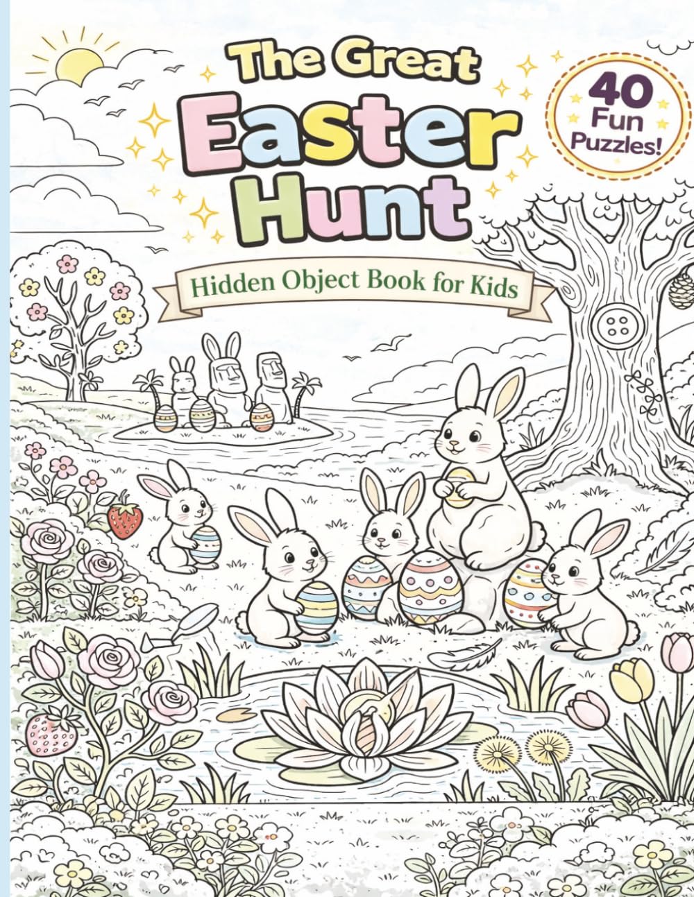 The Great Easter Hunt: Hidden Object Book for Kids Ages 4–8 | Fun Easter Activity & Find and Seek Puzzles