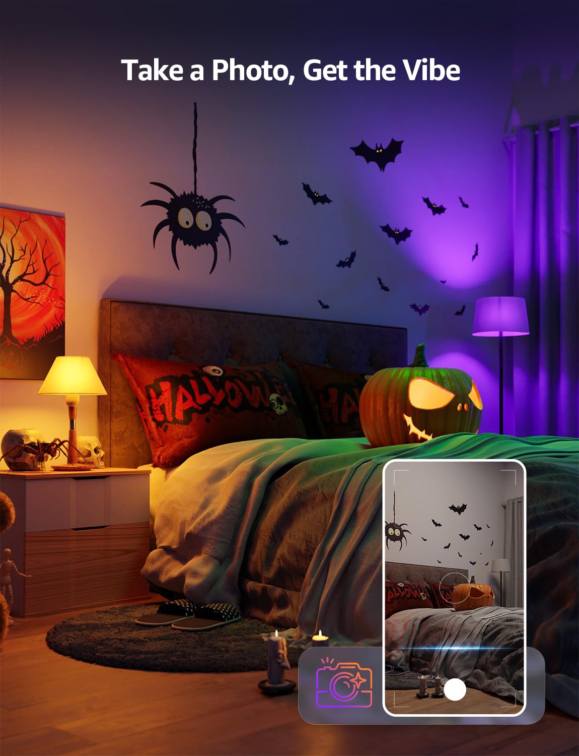 Lepro B1 AI Smart Light Bulbs - WiFi & Bluetooth RGBWW Color Changing LED Bulb Compatible with Alexa & Google Assistant, AI Generated Lighting LLM, AI Voice Control, Music Sync, 2.4GHz Only, 2 Pack