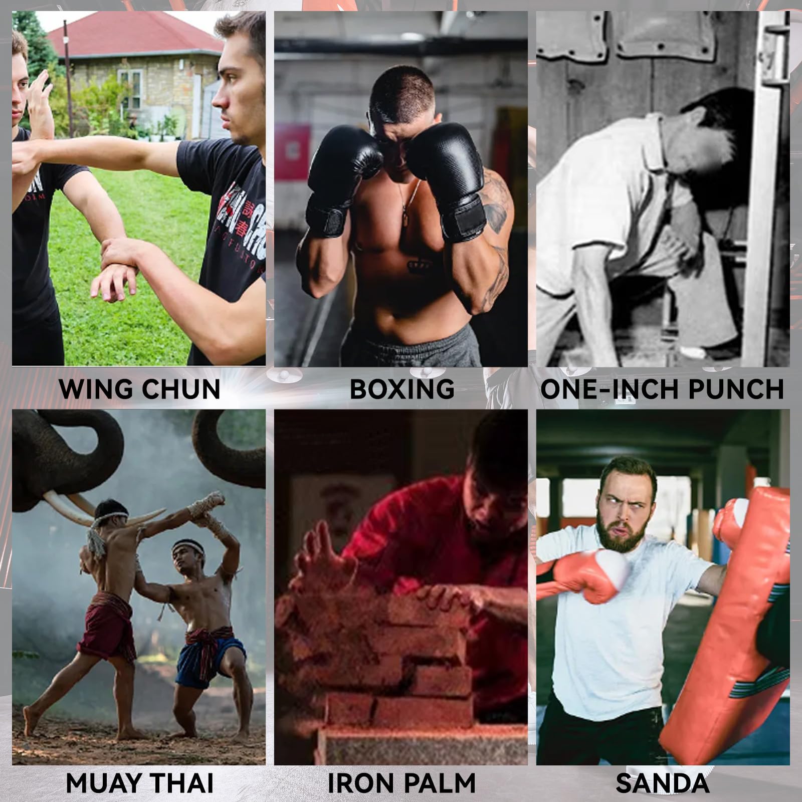 Saco de Boxeo Wing Chun, Bolsa de Arena de Pared Resistente con Cremallera 3 Tamaños Lona para Entrenamiento Boxeo Muay Thai Sanda en Casa Gimnasio