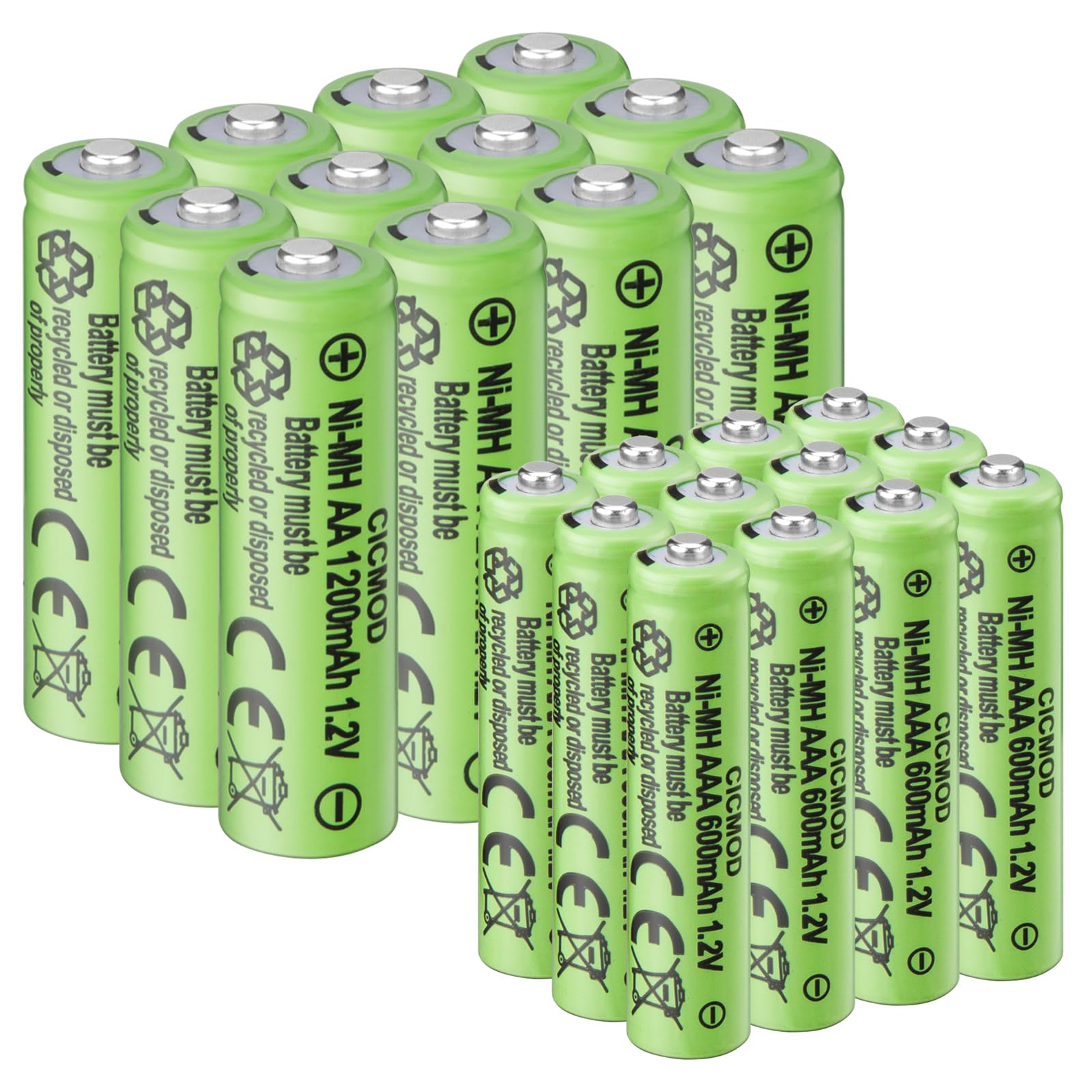 Batterie Ricaricabili Rilasciabili NiMH AAA 600mAh 1,2V Per Luci - Foto 8