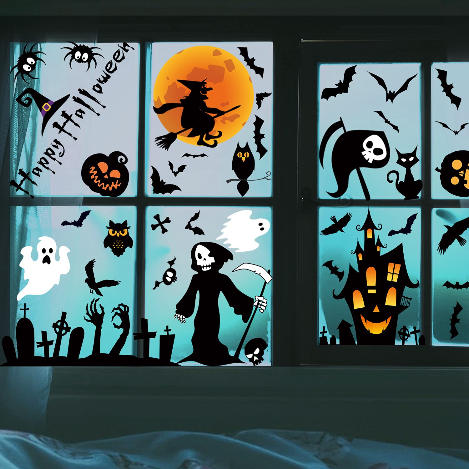 Conjunto De Halloween Pegatinas PNG , Tablecer, Bruja, Fantasma PNG Imagen Para Dcarga