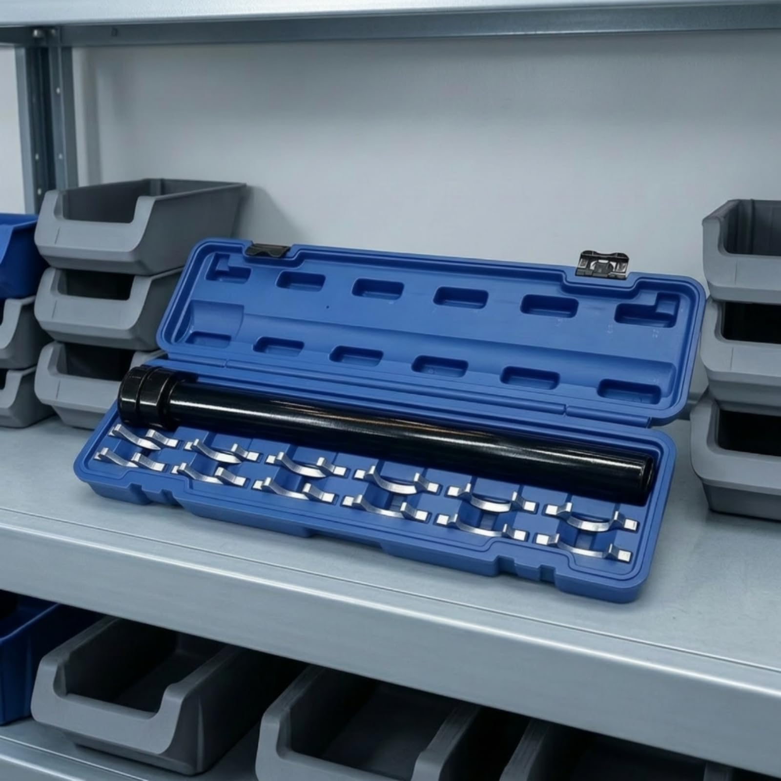 Chiave Sterzo Set Chiave Sterzo Strumento Snodo Interno Chiave Bussola Adattatori Manico Lungo con Custodia Organizzata per Sostituzione Tiranti Interni Officina Garage