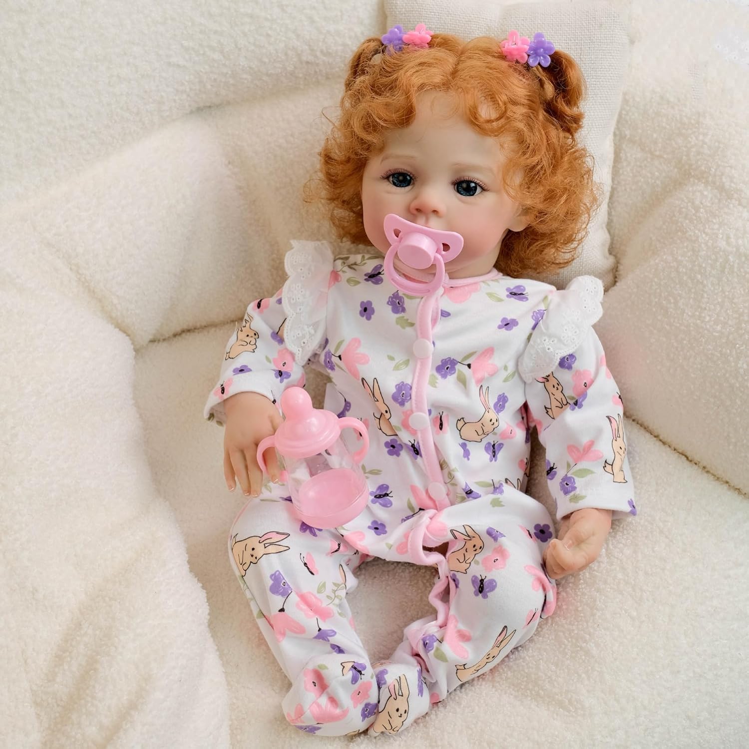 RXDOLL Reborn Babypuppen Silikon Ganzkörper Mädchen Wiese 45,7 cm wasserdichte realistische Babypuppen, die aus echtem Silikon aussehen, waschbare Puppe für Kinder ab 3 Jahren oder Sammler