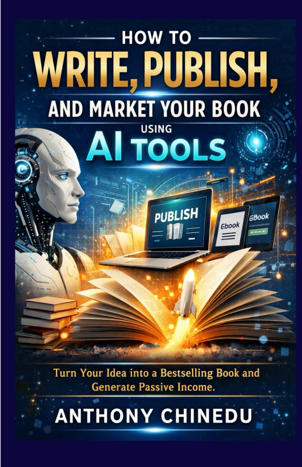 HOW TO WRITE, PUBLISH, AND MARKET YOUR BOOK USING AI TOOLS: Turn your idea into a bestselling book and generate passive income
