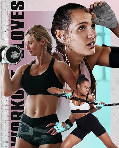 Miniatura 6 de VINSGUIR Breathable Workout Gloves for Women, Weight Lifting Gloves for Gym, Cycling, Exercise, Fitness and Training, with Excellent Grip and