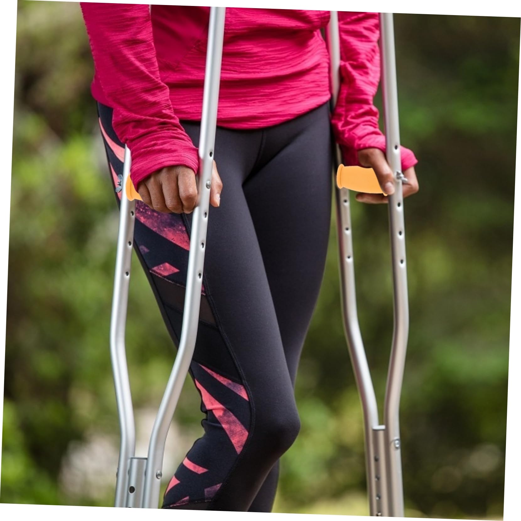 10 Almohadillas de Tpr para Muletas, Empuñadura para Axilas, Repuesto Ligero y Elástico, 10 Piezas, Fácil de Instalar