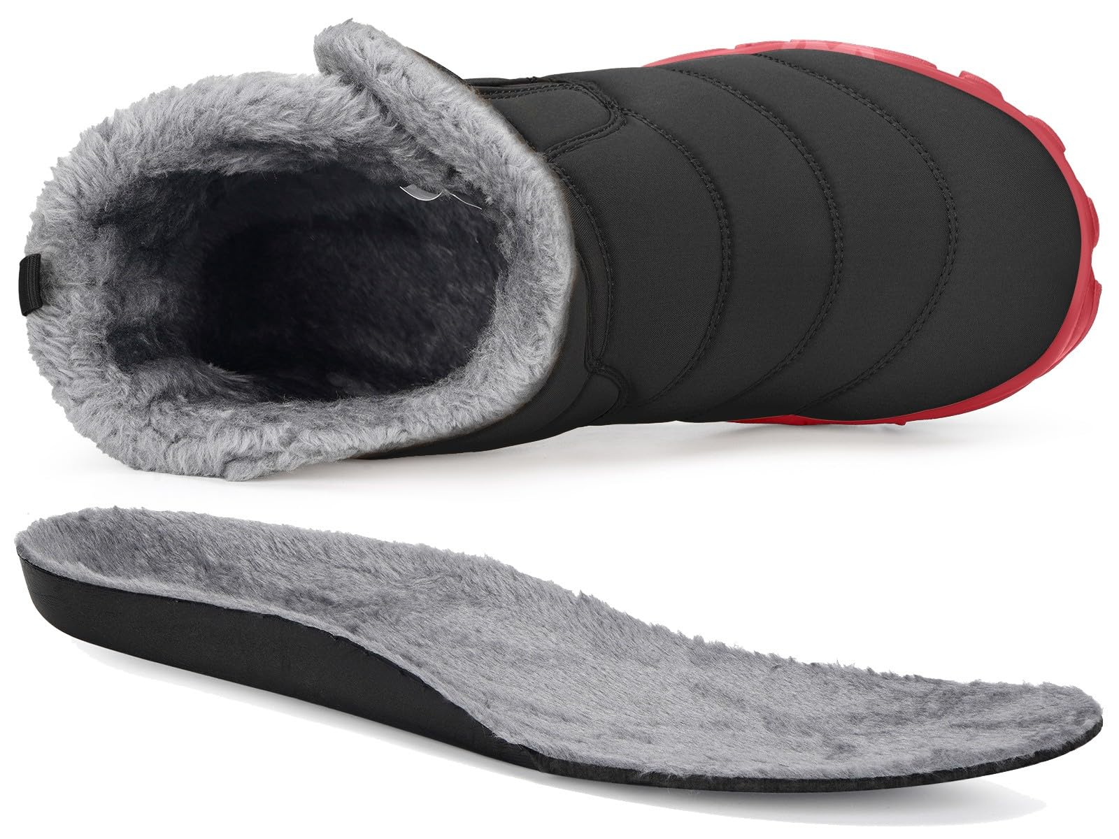 Stivali Invernali Barefoot Uomo Donna Scarpe Neve Caldo Comode Stivaletti Scarponcini con Wide Tox Box