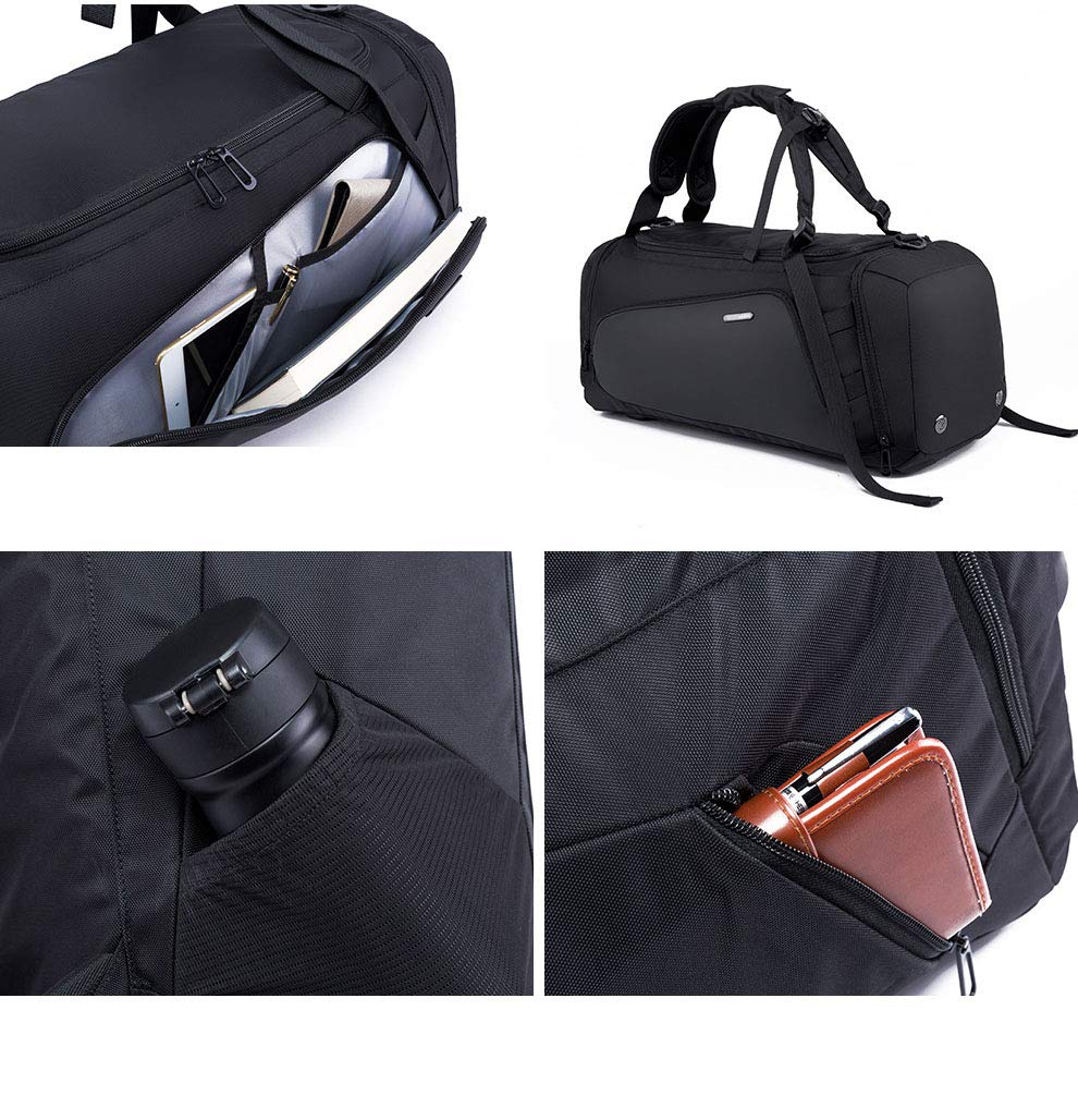 JTIAN Borsone Palestra Borsa Sportiva con Scomparto per Scarpe Borsa da Viaggio Duffel Bag Uomo Tote Grande Impermeable 40L, Portatile E Doppio Uso Spalla-spalla, Essenziale Per I Viaggi