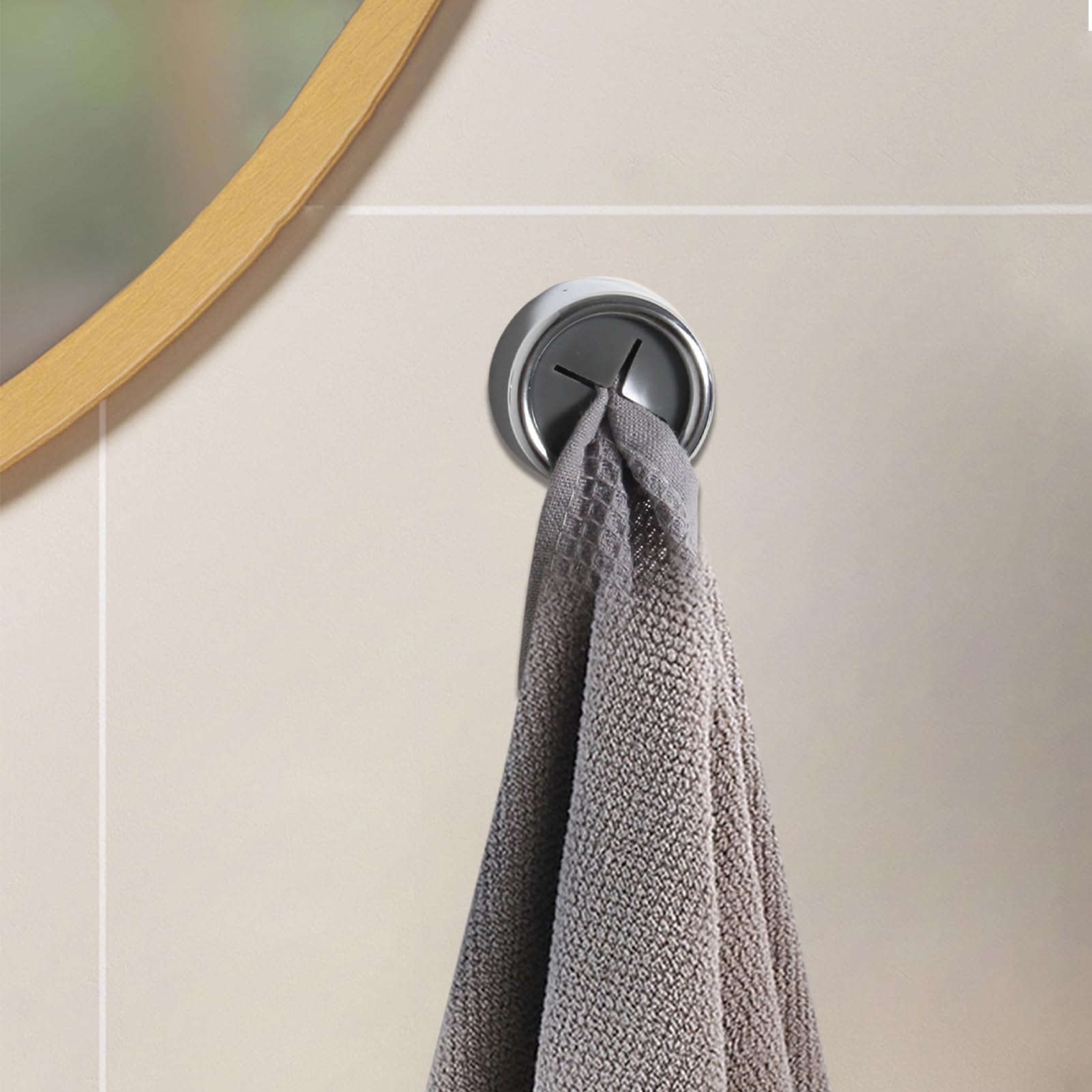 Ganci per asciugamani, ganci per asciugamani da cucina, rack rotondo per organizzazione di stoccaggio domestico per parete porta esterna doccia RV armadio casa