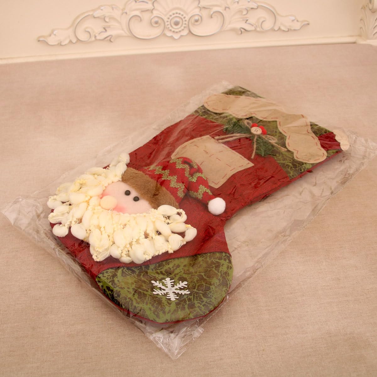Weihnachtsstrümpfe mit Namensschildern, personalisierbar, 50,8 cm, 3 Stück, große Weihnachtsstrümpfe für Geschenke, perfekte Weihnachtsdekoration für Zuhause und Weihnachtsfeiern