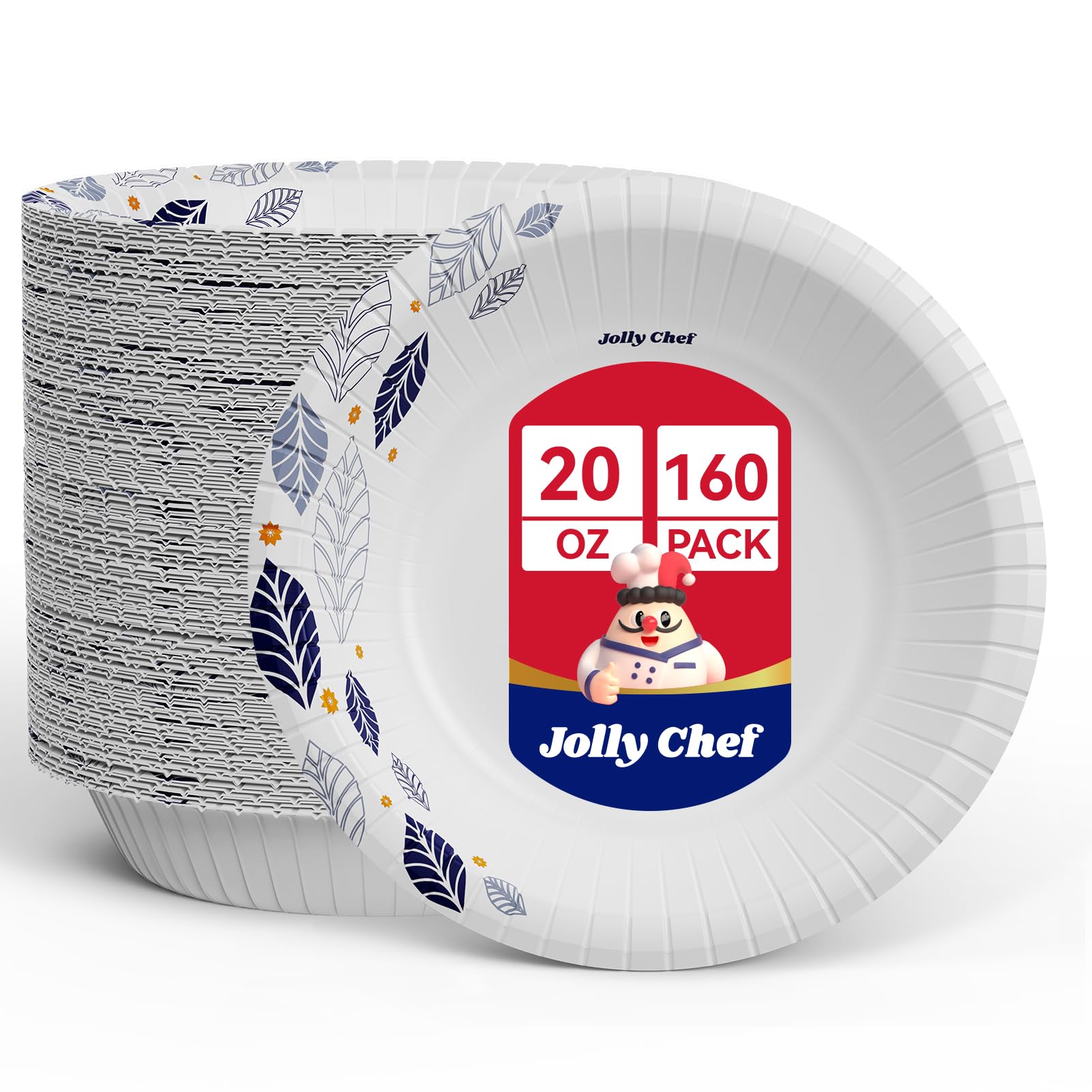 JOLLY CHEF Paper Bowls - 160 Count -9