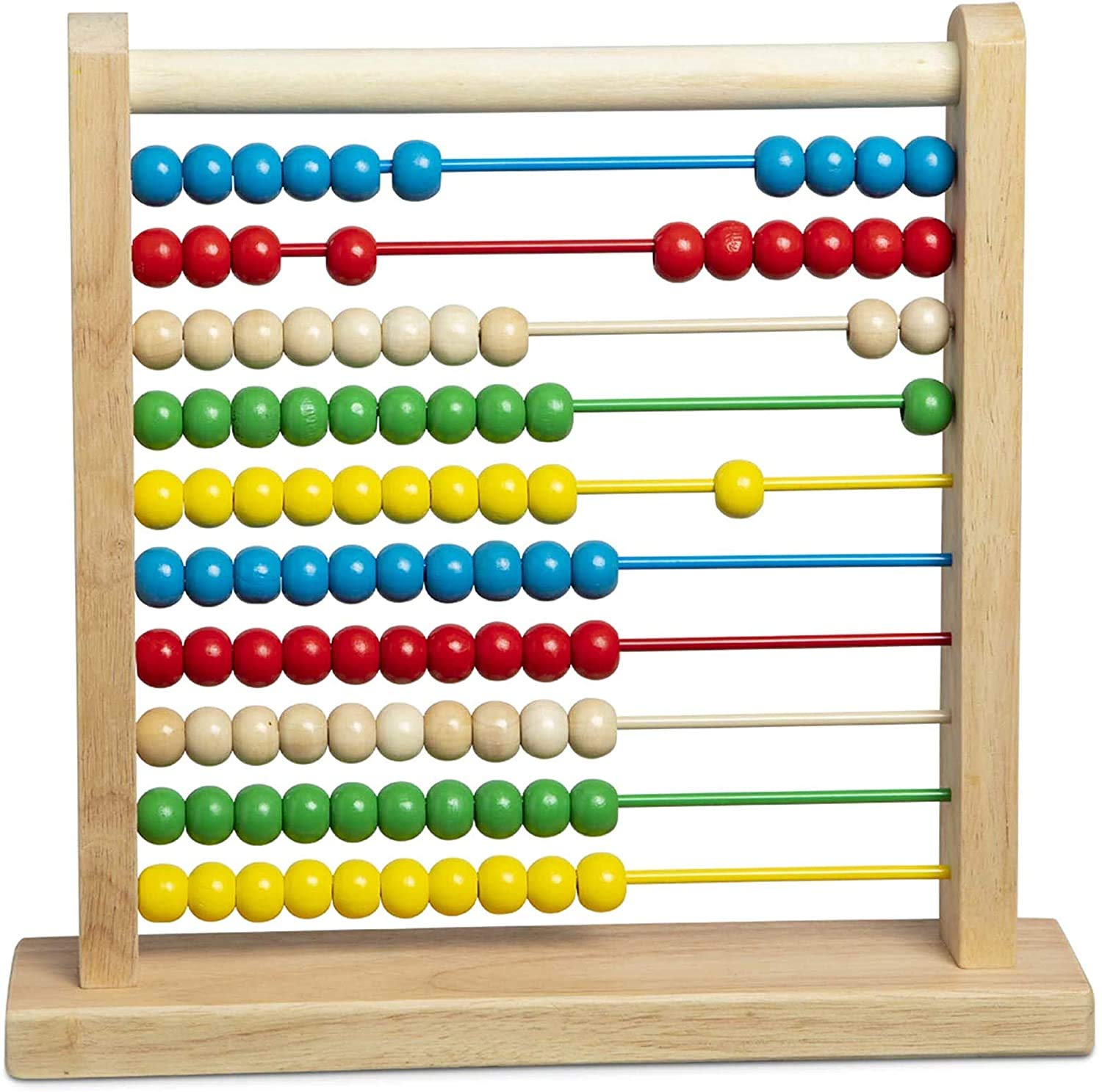 Melissa & Doug Classic Wooden Abacus & 1 Scratch Art Mini-Pad Bundle (00493)