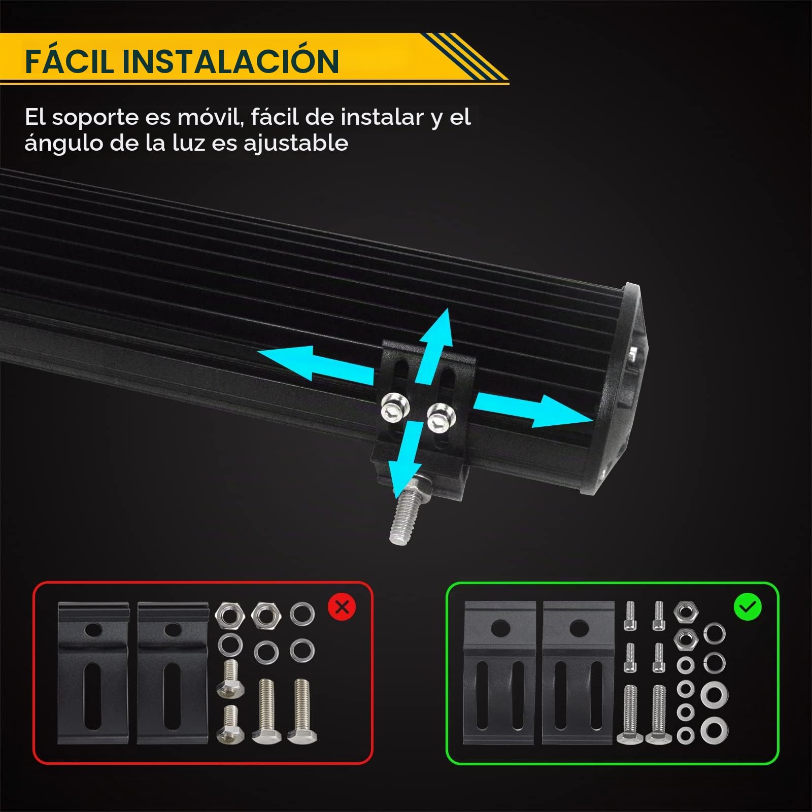 SKYWORLD 2Pcs Faros de Trabajo led, 7 pulgadas 18cm 120W Focos LED Tractor IP67 Impermeable para 4x4 Coche Off road Auto ATV SUV Camión todoterreno, Faros de Trabajo con arnés de cableado | Proyector LED coche barra de luz de trabajo LED luces de trabajo
