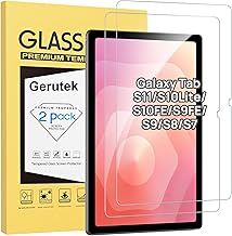 Gerutek Screen Protector for Samsung Galaxy Tab S11/S10 Lite/S10 FE, Galaxy Tab S9 FE/Tab S9/ S8/S7 Ultra Clear, Anti Scratch Tempered Glass Screen Film Guard