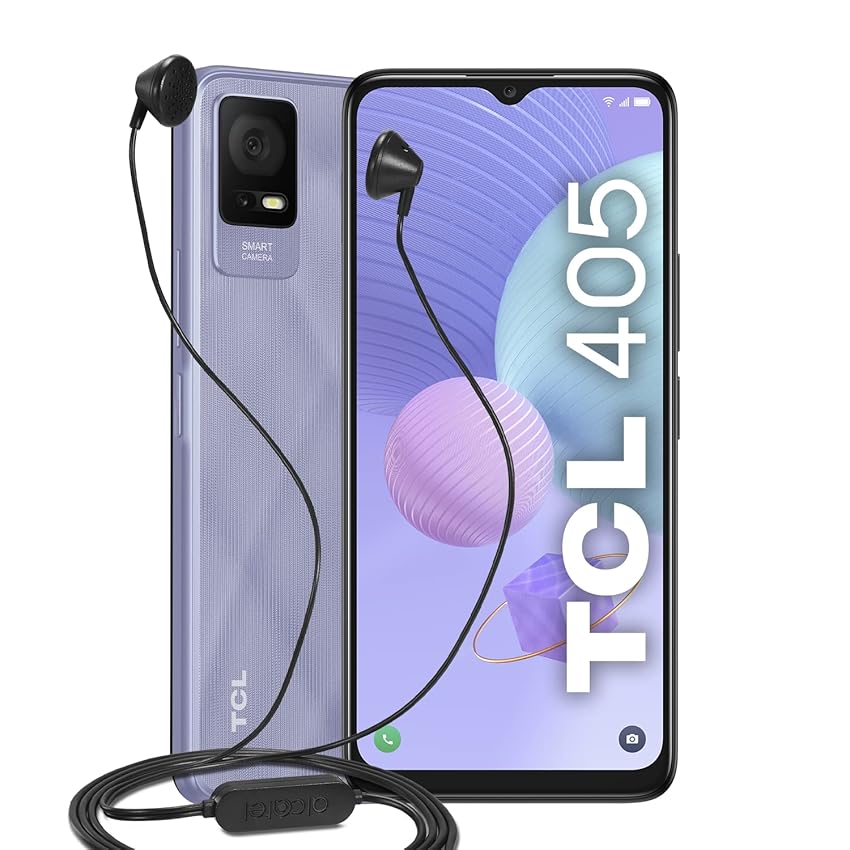 Immagine del prodotto TCL 405 - Smartphone 4G 32GB, 2GB RAM, Display 6.6'' HD+, Android 12 Go Edition, Dual Camera da 13 Mp, Batteria 5000 mAh, Dual Sim Lavander Purple (Italia)