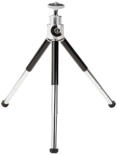 Amazon Basics Lightweight Mini Tripod, Black - Extendable Lightweight Mini Tripod - Single