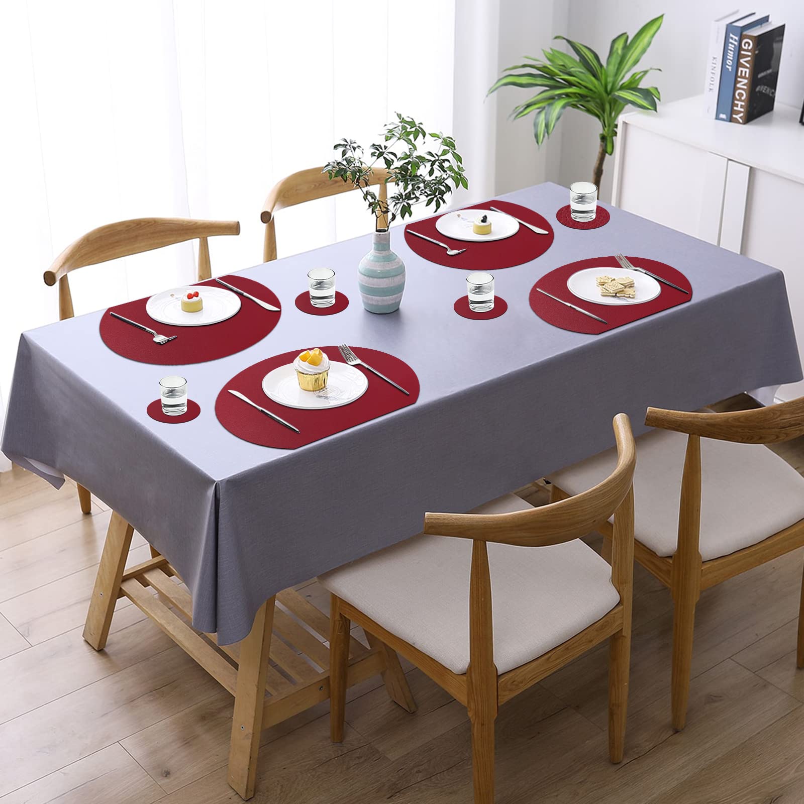 Set Di 12 Tovagliette E Sottobicchieri 35/10 Cm In Iuta Fatte A Mano Muntries 85408321