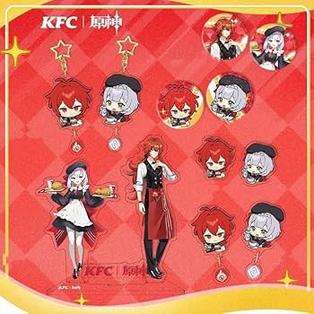 【本日限定価格】ディルック 原神 缶バッジ KFC ホログラム ちびぐるみ Amazon.co.jp: 原神 ケンタッキーコラボ ノエル ディルック
