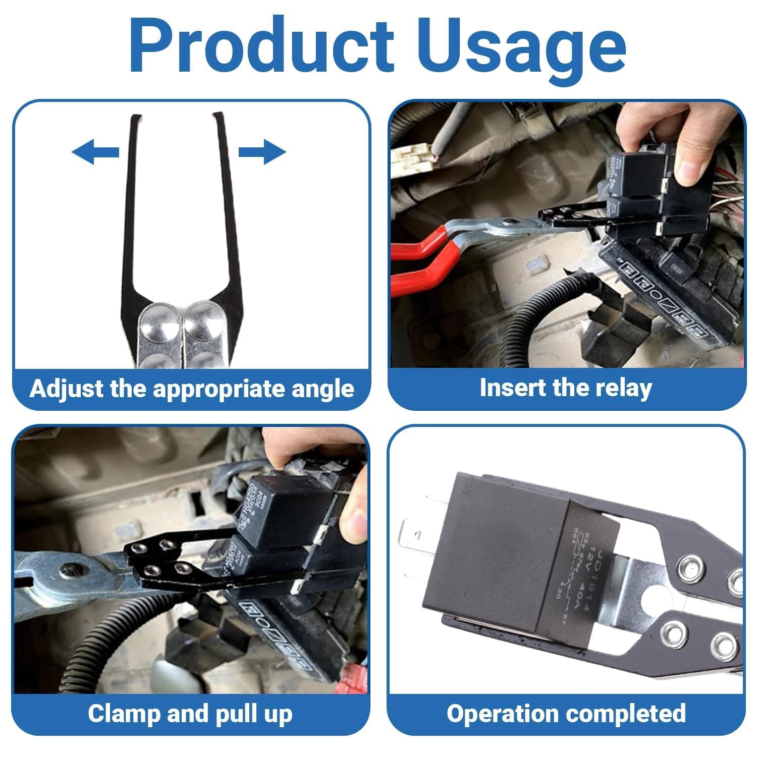 Assortimento di fusibili per auto, 36 pezzi, kit fusibili e estrattore, relè con piccolo strumento di rimozione e 10 pezzi 30/40 Amp 5-pin 12 V relè auto Fuze Puller