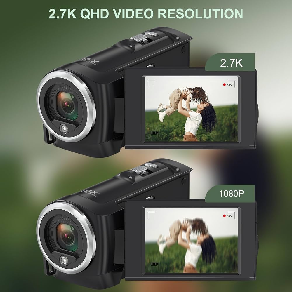ビデオカメラ 2.7インチLED液晶スクリーン 270度旋転 32GB ビデオカメラ 2.7インチLED液晶スクリーン 270度旋転 32GB
