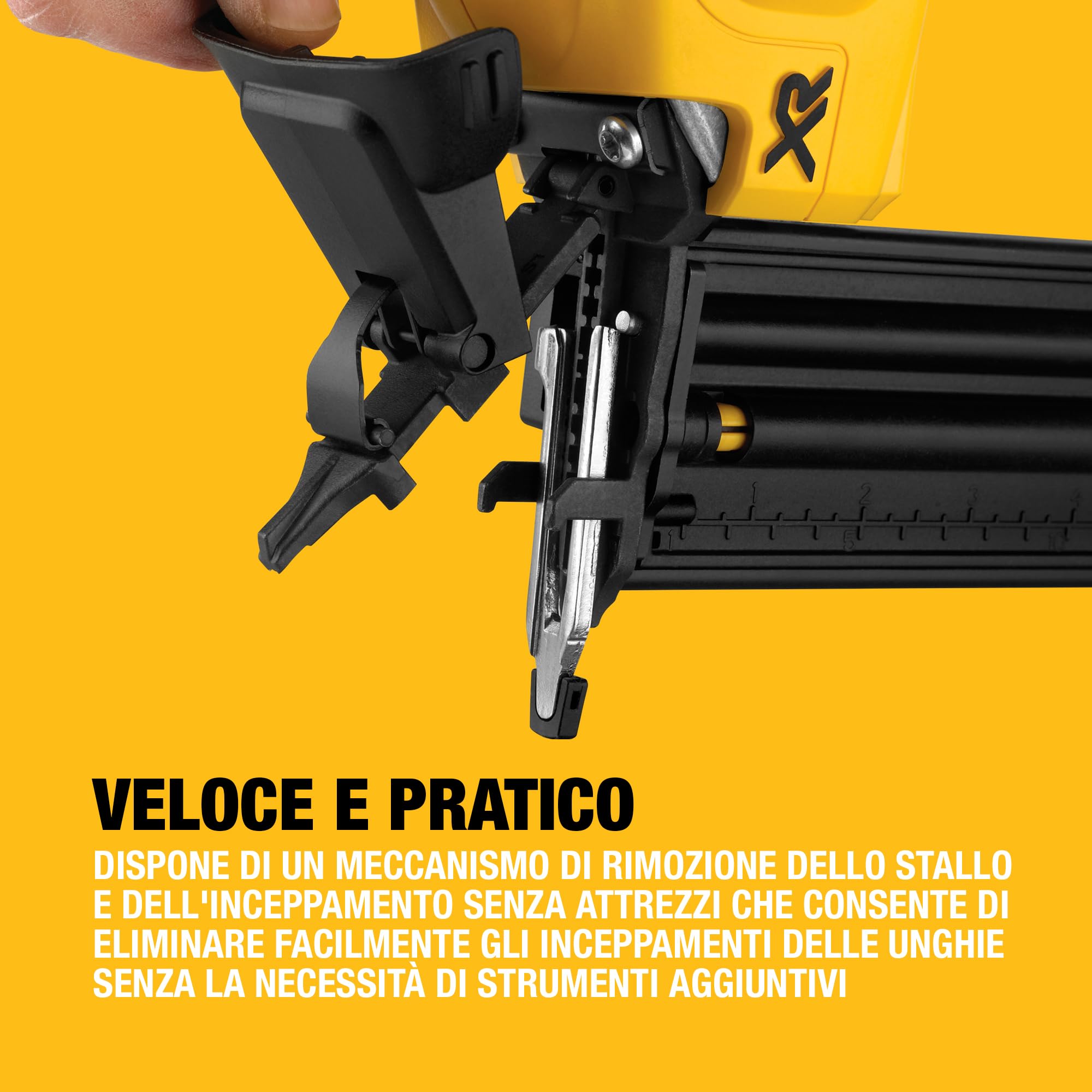DEWALT 18V XR Chiodatrice Fissa Brushless 18 Calibro 18, Solo Utensile, DCN680N-XJ