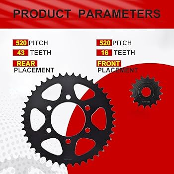Amazon.co.jp: XYRVICT フロント&リアスプロケット フロント16