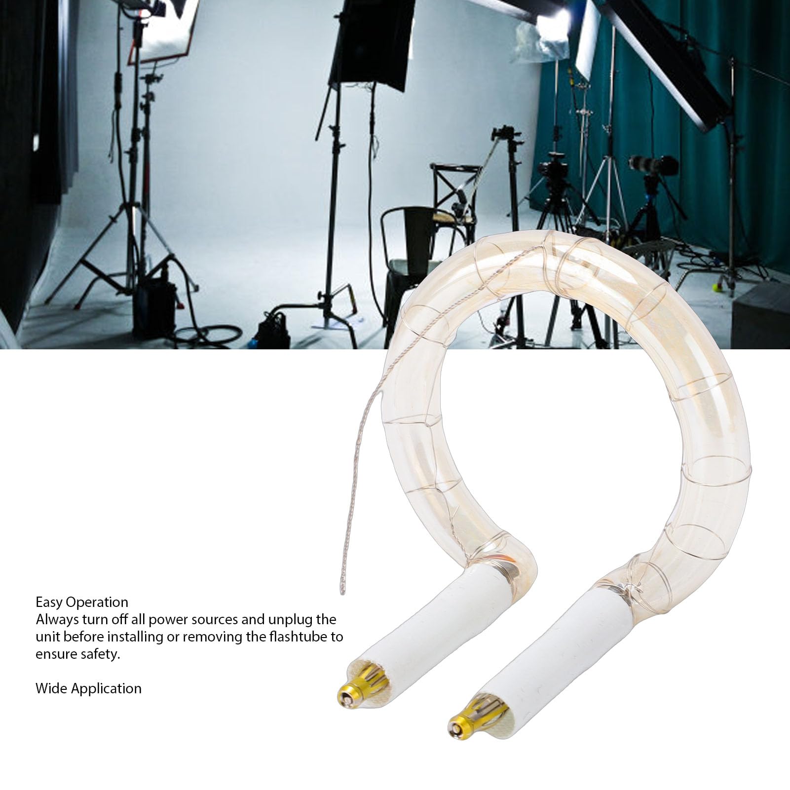 Tubo Flash da 300 W, Ricambio per unità Flash MS200 MS300, con Emissione Luminosa Stabile per Studio Fotografico e Sul Posto