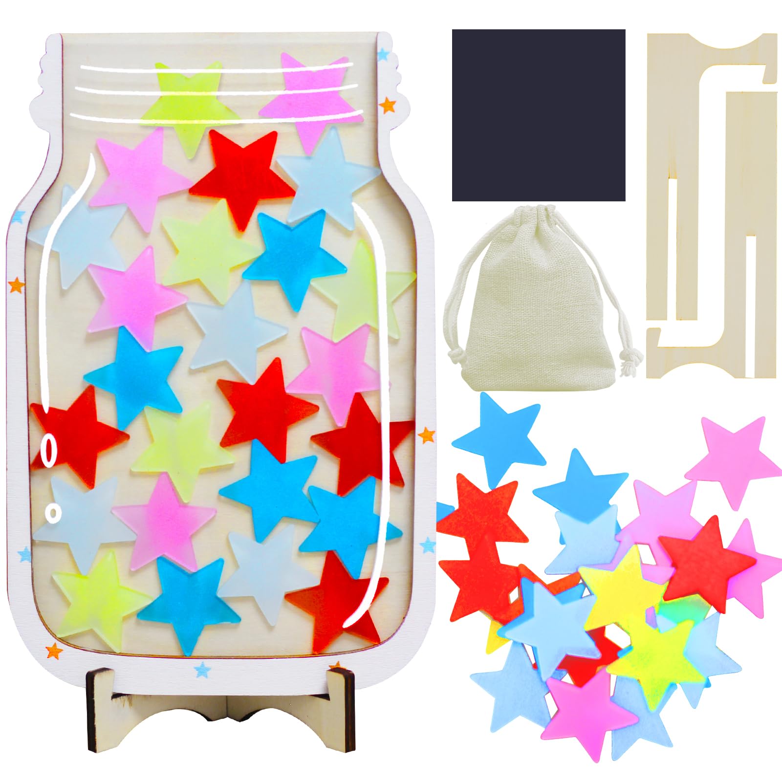 Magnetic Behavior Management Stars 61 Pcs Magnetic Reward Jar System ...
