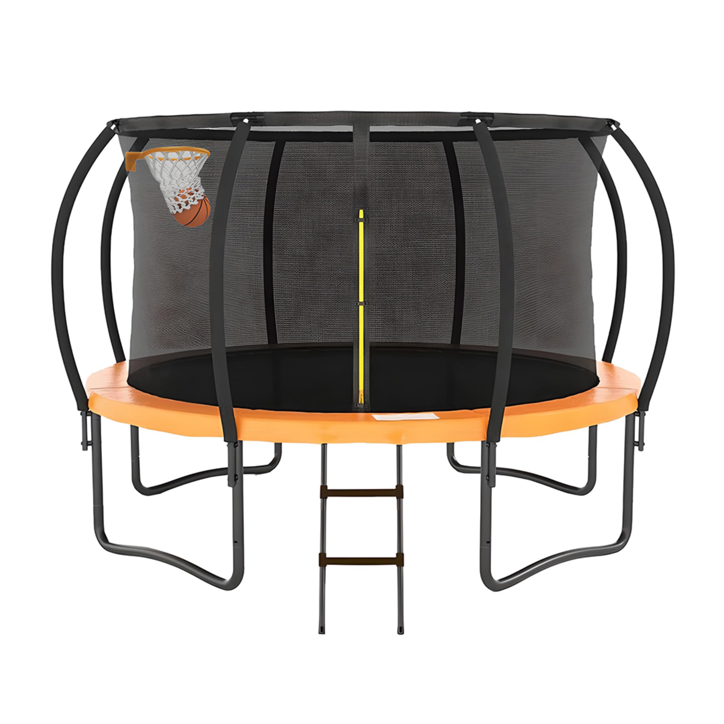 Trampoline Bounce, Jump With basket Ball Hoop 12 FT