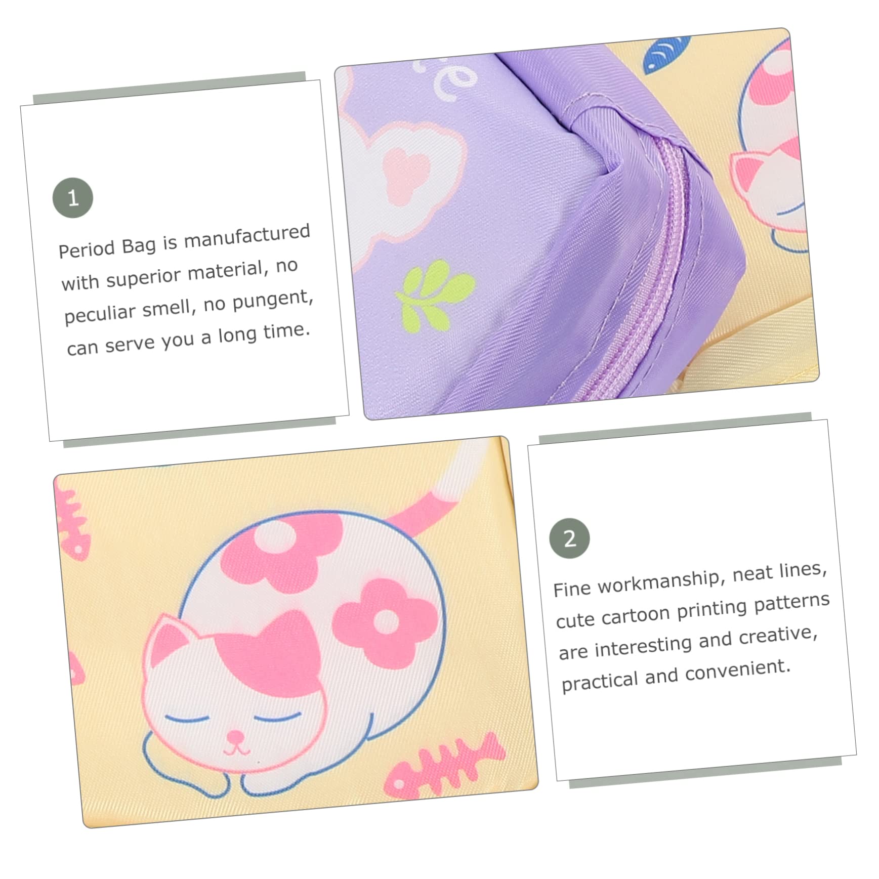 4 Set Borsa Cosmetici Portatile Sacchetti Per Assorbenti Igienici Con Design Animali Per Sanitary Pad E Accessori Femminili Pratico E Multifunzionale Per Ufficio E 4 Pezzi * 4