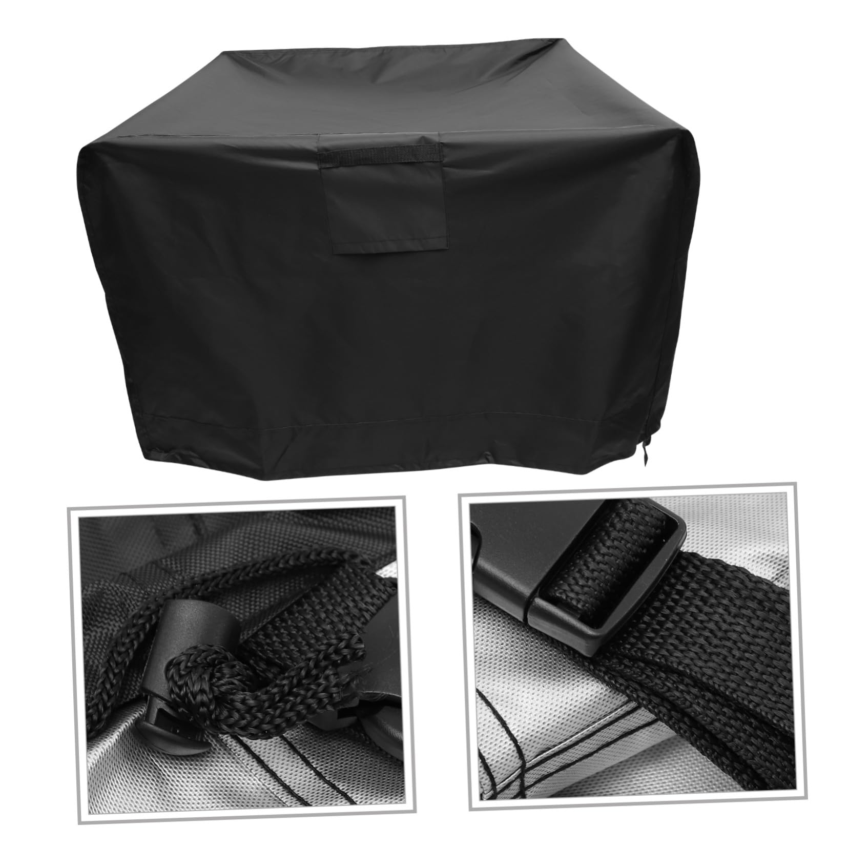 Copertura per Barbecue Rotonda Oxford 420d Protezione UV e Antifoglia per Barbecue Esterno Elegante e Resistente Nero