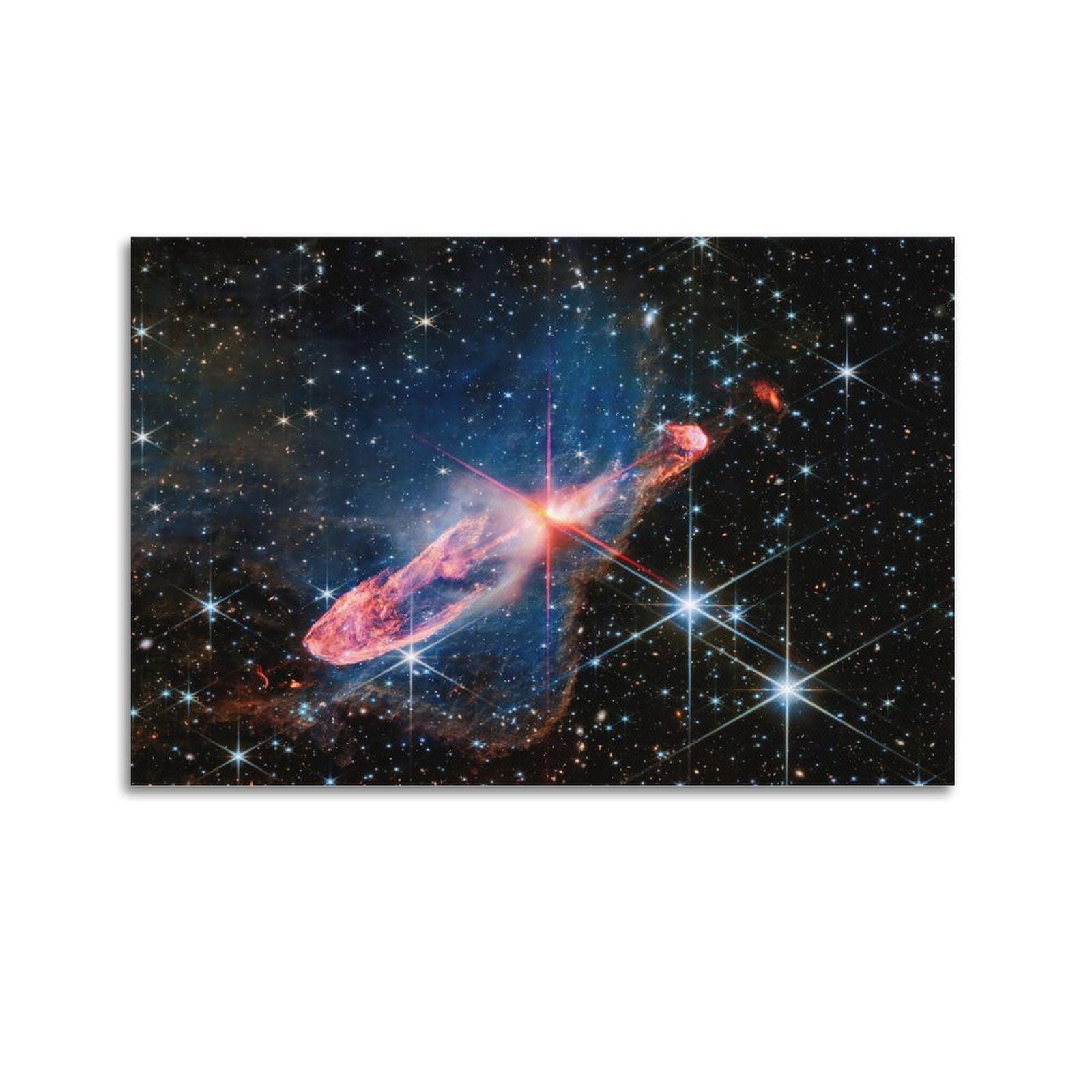 YBHF Herbig-Haro Space Poster Wall Art Print Retro Aesthetic Room Decor Office Decorations 16x24inch(40x60cm) Unframe-style