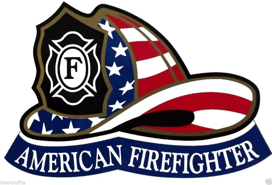 American Firefighter Sticker DIE Cut Laptop Sticker...