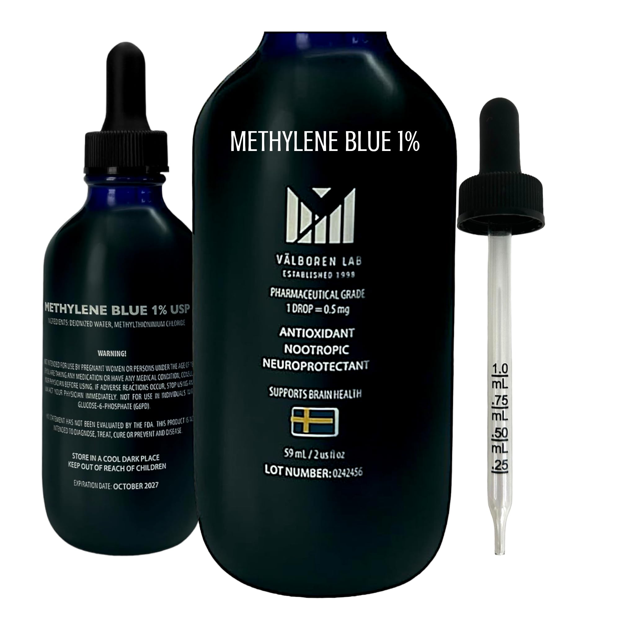 Buy Methylene Blue ceutical Grade, USP Grade, Third-Party Tested Brain ...