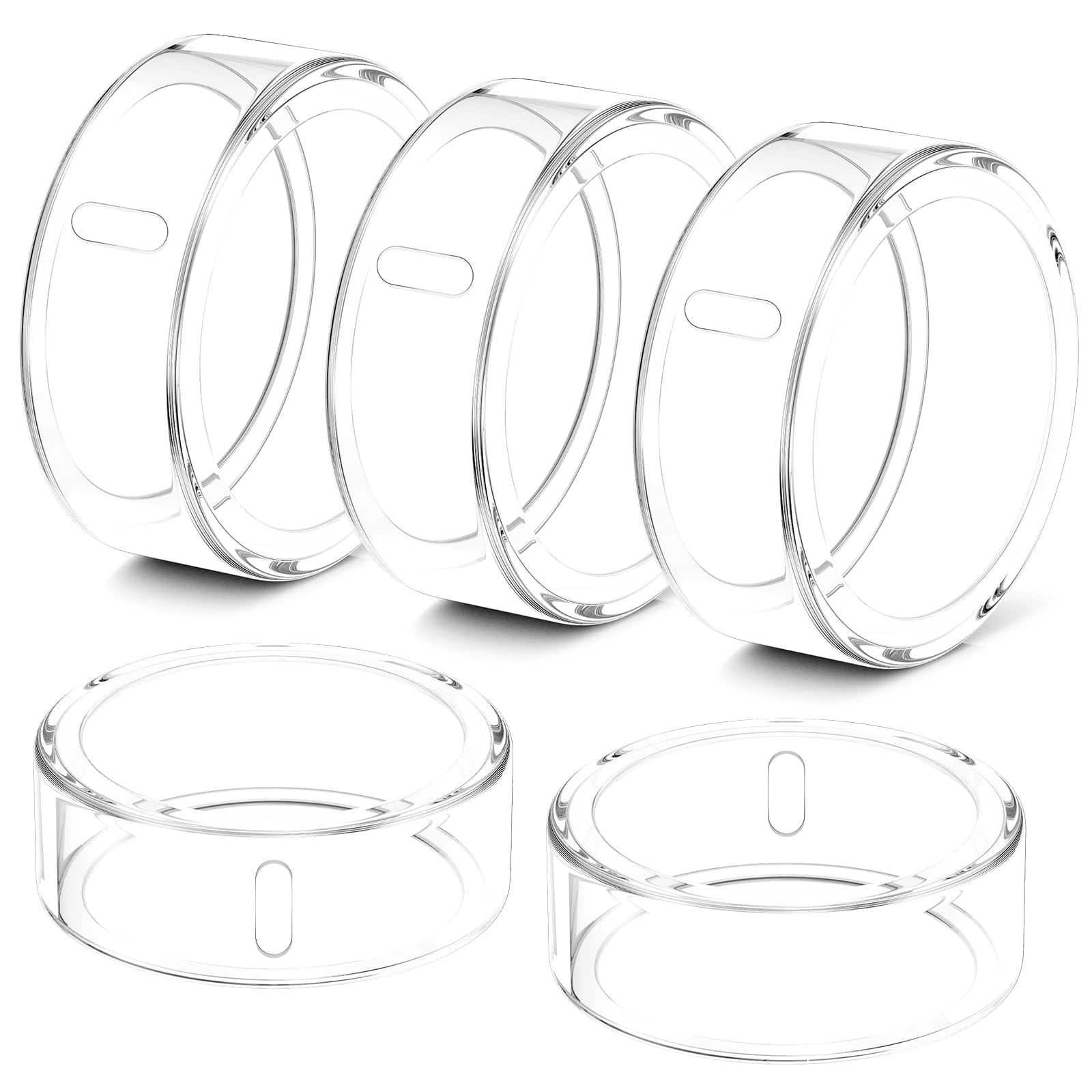 Hexasider 5 Stück Ringe Cover Kompatibel mit Oura Ring Gen 4/Gen 3 Horizon/Heritage Schutzhülle, Abriebfestes TPU Case für Oura Ring Protector Zubehör