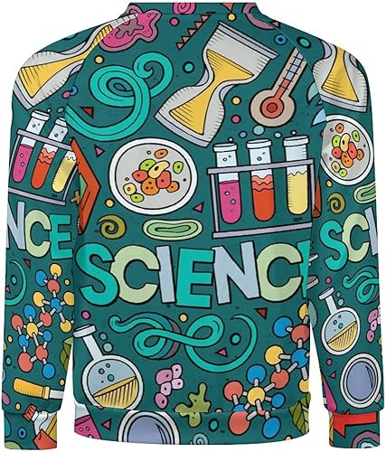 Miniatura 3 de Physics Biochemistry Science Men's Crewneck Sweatshirt Long Sleeve Shirts Lightweight Casual Pullover Tops