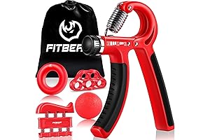 FitBeast Grip Strengthener Forearm Strengthener Hand Grips Strengthener Kit - 5 Pack Adjustable Resistance