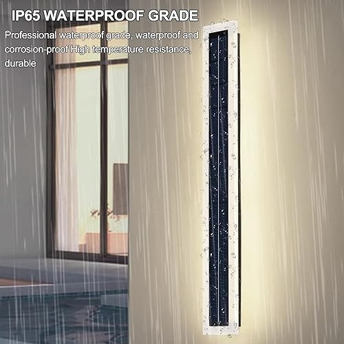 Miniatura 3 de Luces solares de pared impermeables para exteriores, 10 W, lámpara de acrílico montada en pared de 23.6 in de largo, IP65, lámparas de pared