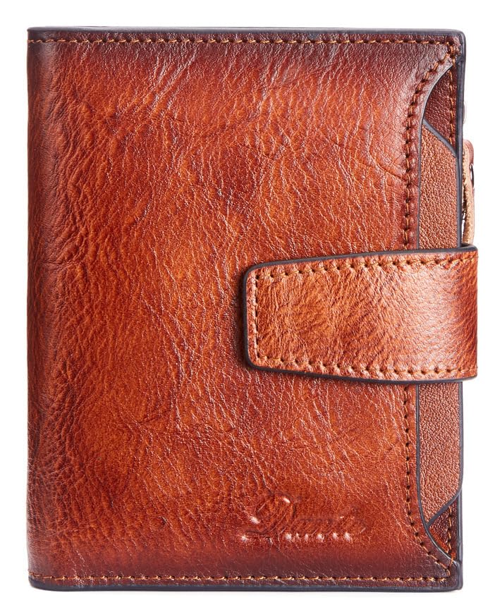 Men's Genuine Leather Wallet RFID Blocking Tech: Bifold Leather Wallet for Men with 18 Slots, Large-Capacity Men’s Wallet w/Zip Coin Pocket ID Window, Minimalist Wallet Card Holder with Gift Box