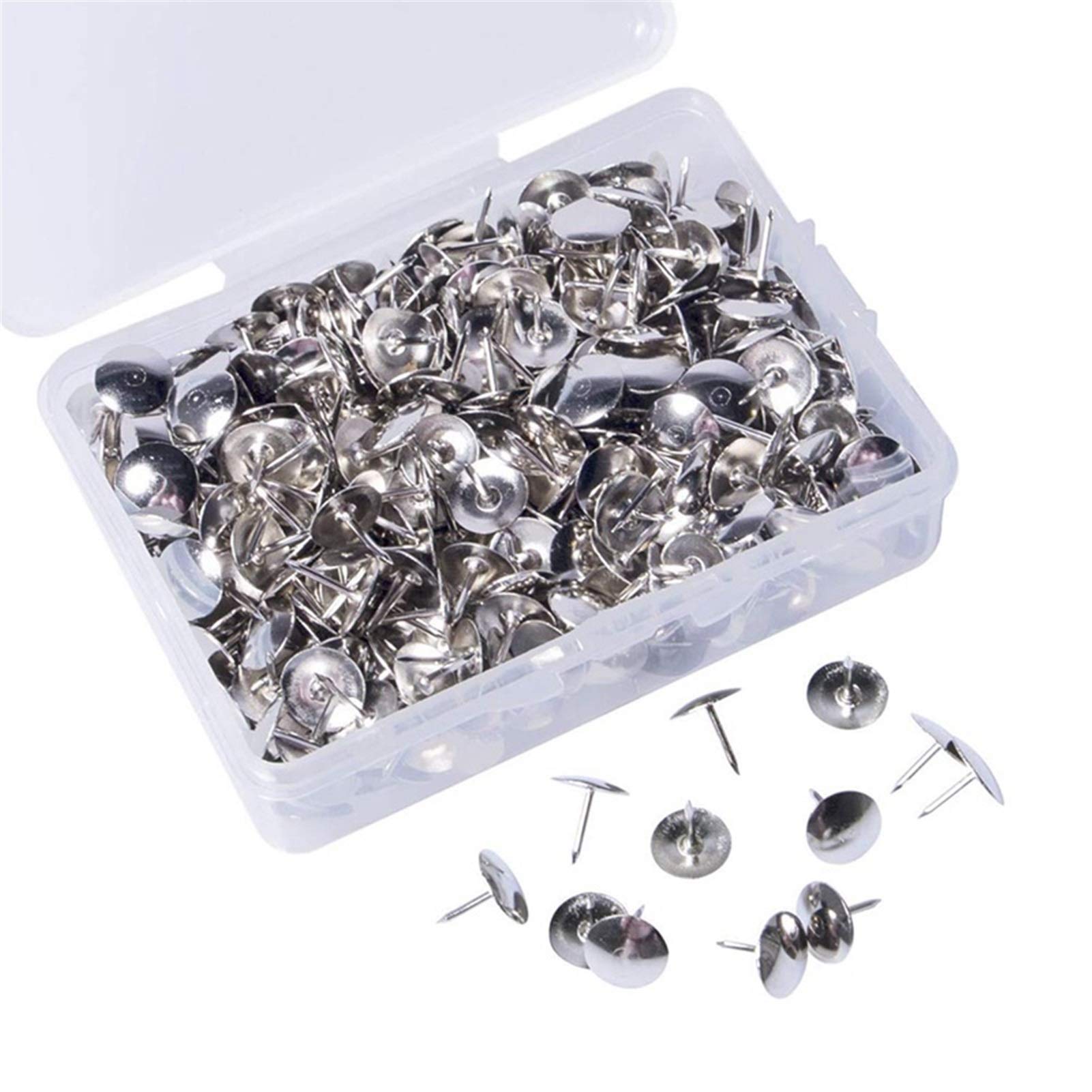 tacks， 400Pcs Silver Furniture Jewelry Box Wine Tack Pins Door Hardware Suitable for school office