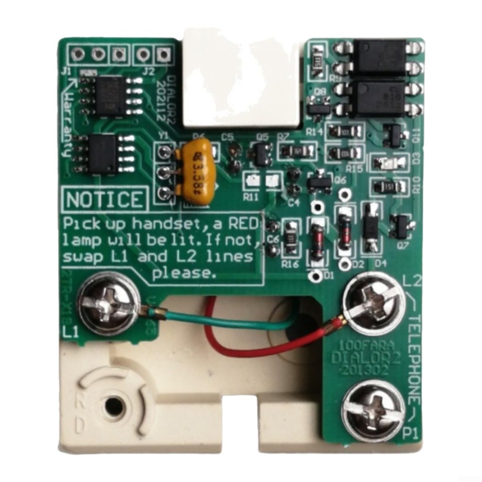 Convertitore da impulso a doppio tono per telefono con quadrante, adattatore di segnale in materiale ABS per sistemi telefonici moderni, design compatto nero per uso domestico e ufficio