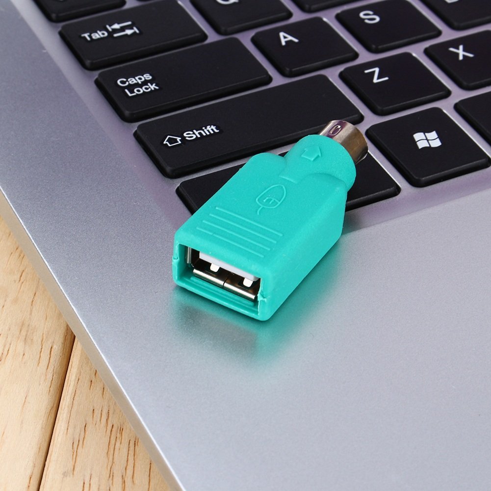 VGEBY Adapter USB żeński na PS2 męski wymienny konwerter USB dla klawiatury i myszy