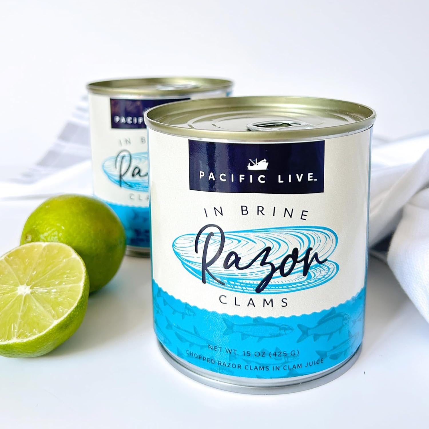 Razor Clams in Brine (chopped) Canned Razor Clams