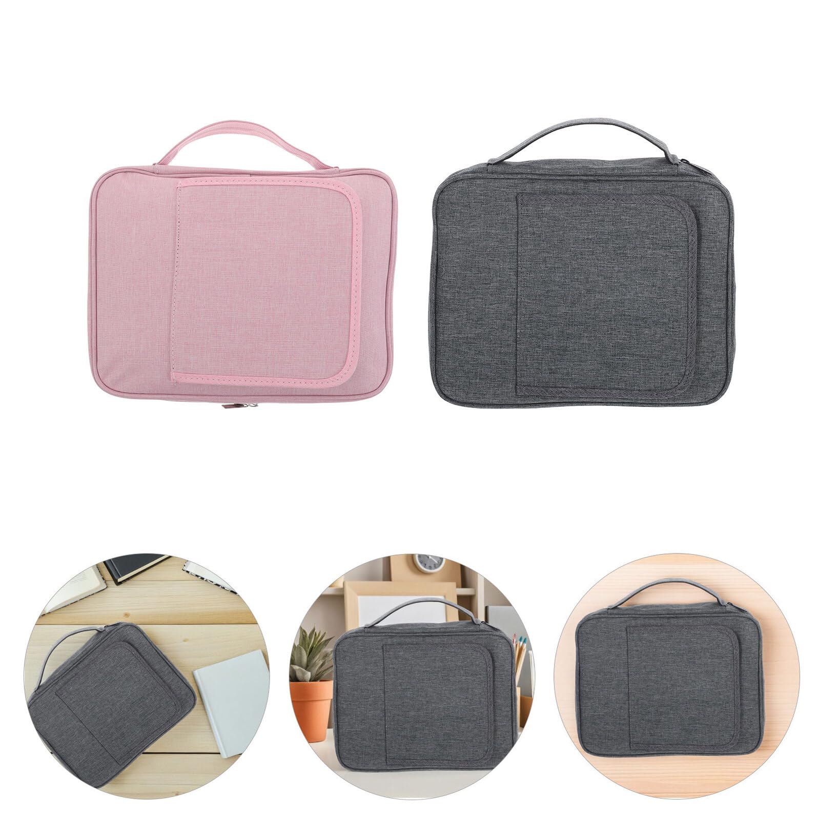 Cabilock 2 Pezzi Custodia Versatile Supporto Bibbia in Maniglia per Poliestere Integrato, Borsa Portatile per e Quaderni, per e Ritiri