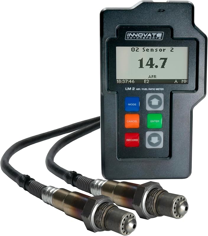 Medidor duplo de relação ar/combustível Innovate Motorsports LM-2 3894 com 2 sensores O2 wideband – Kit básico