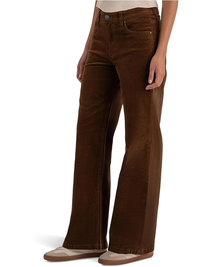 KUT from the Kloth Jeans High-Rise Wide Leg Clean Hem in Whiskey - #3 of 3