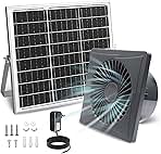 Solar Exhaust Fan, 25W Solar Panel + 8